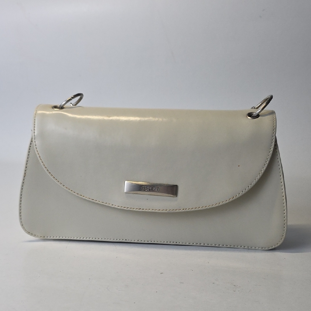 Esprit Off-White Leatherβ Shoulder Bag